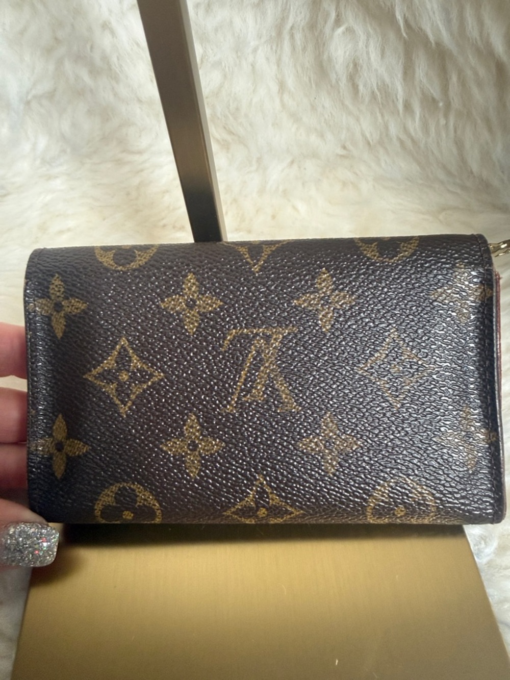 Louis Vuitton Monogram Canvas Trifold Wallet - Dark Brown and Gold - Picture 7 of 7